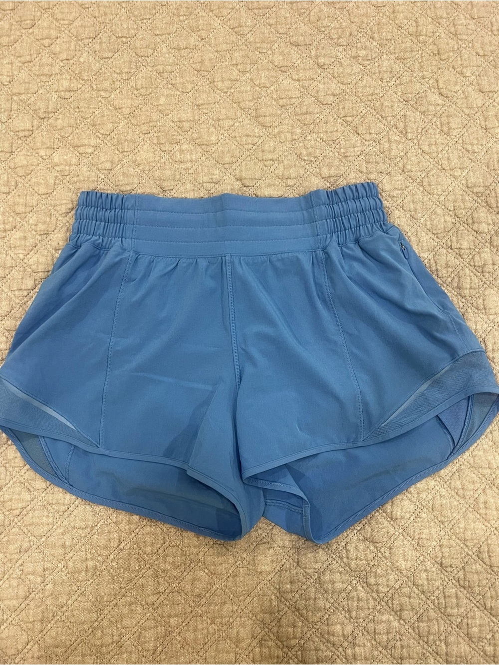 lululemon shorts 2.5” Light Blue Running Shorts with Built-in Liner